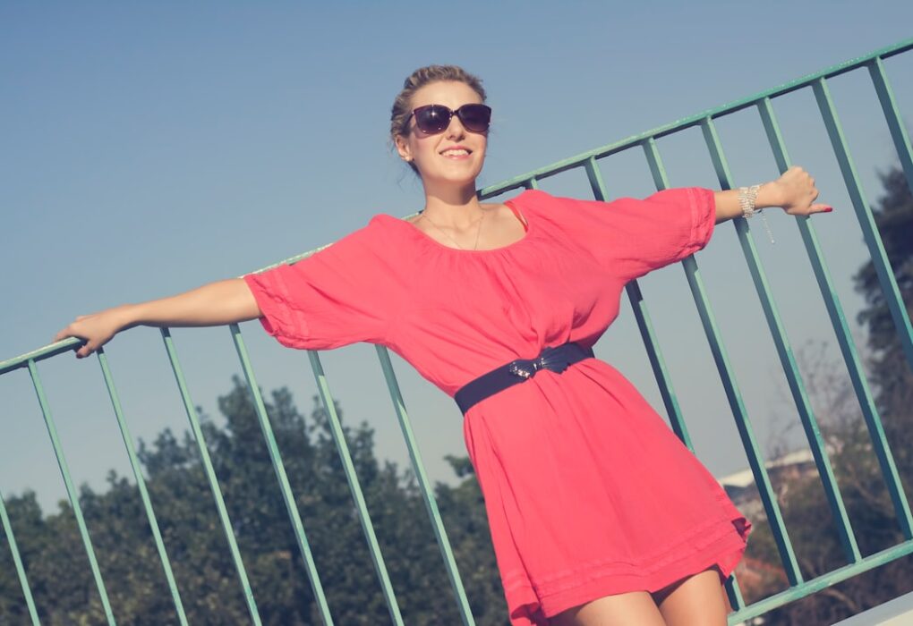 Photo flared dress